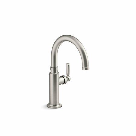 KOHLER Single-Handle Bar Sink Faucet in Vibrant Stainless 28357-VS